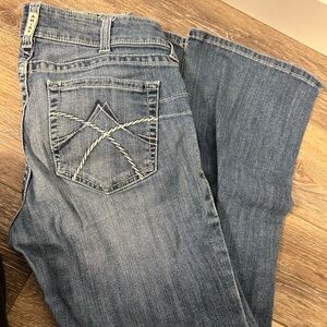 Ariat Blue Boot Cut Jeans with Distinctive Stitching